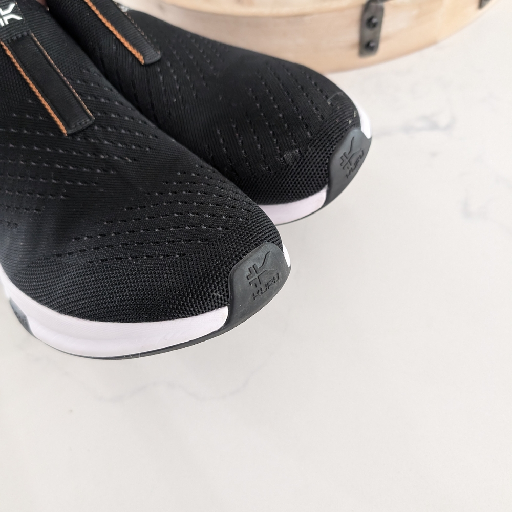 KURU Black and White Slip-On Shoes - Picture 2 of 8